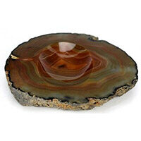 6-Grey-Brown-Banded-Agate-Translucent-Gemstone-Coffeeac 6-Grey-Brown-Banded-Agate-Translucent-Gemstone-Coffeeac